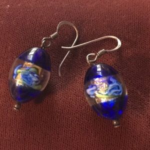 Blown glass earrings